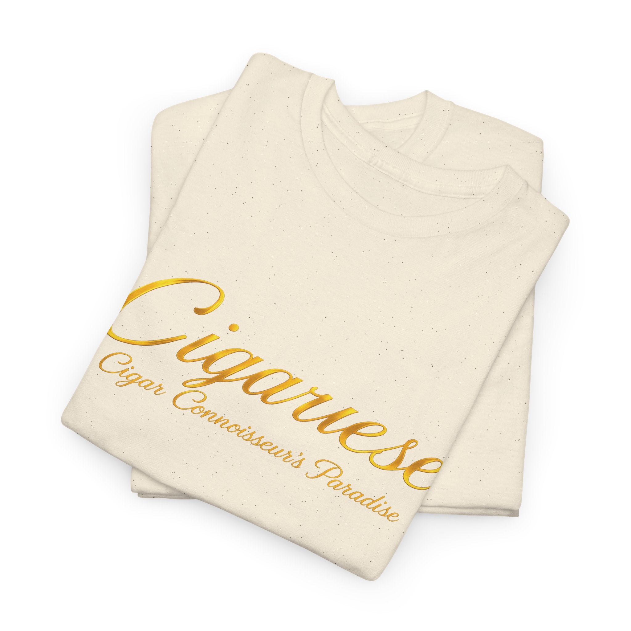 Cigarverse 'Cigar Connoisseurs Paradise’ Gold Logo T-Shirt