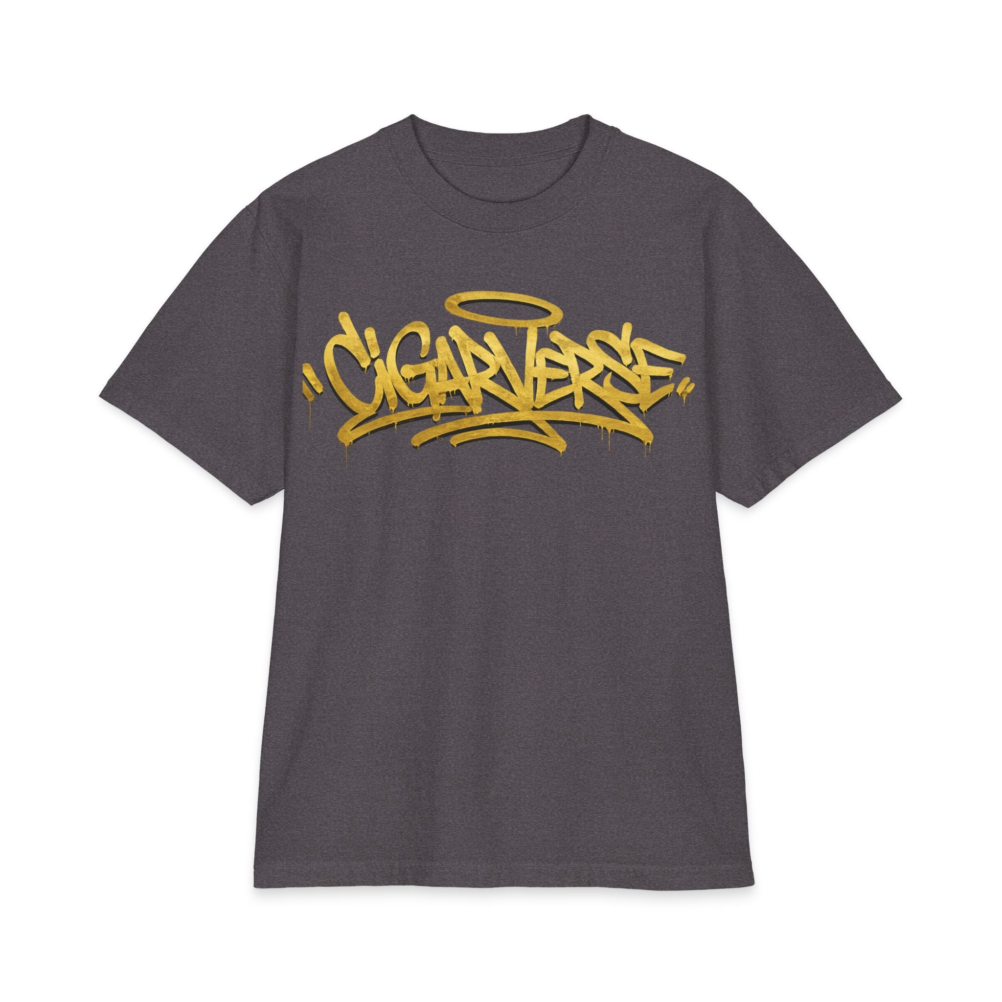 ULTRA PREMIUM HEAVYWEIGHT Graffiti Halo T-Shirt — 'CIGNVERSE' Street Art Graphic Tee