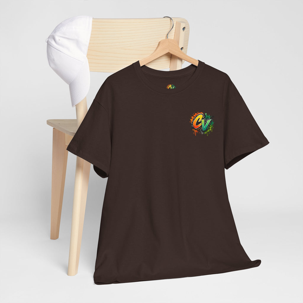 Graphic Tee — 'CigarVerse' Colorful Graffiti Logo T-Shirt