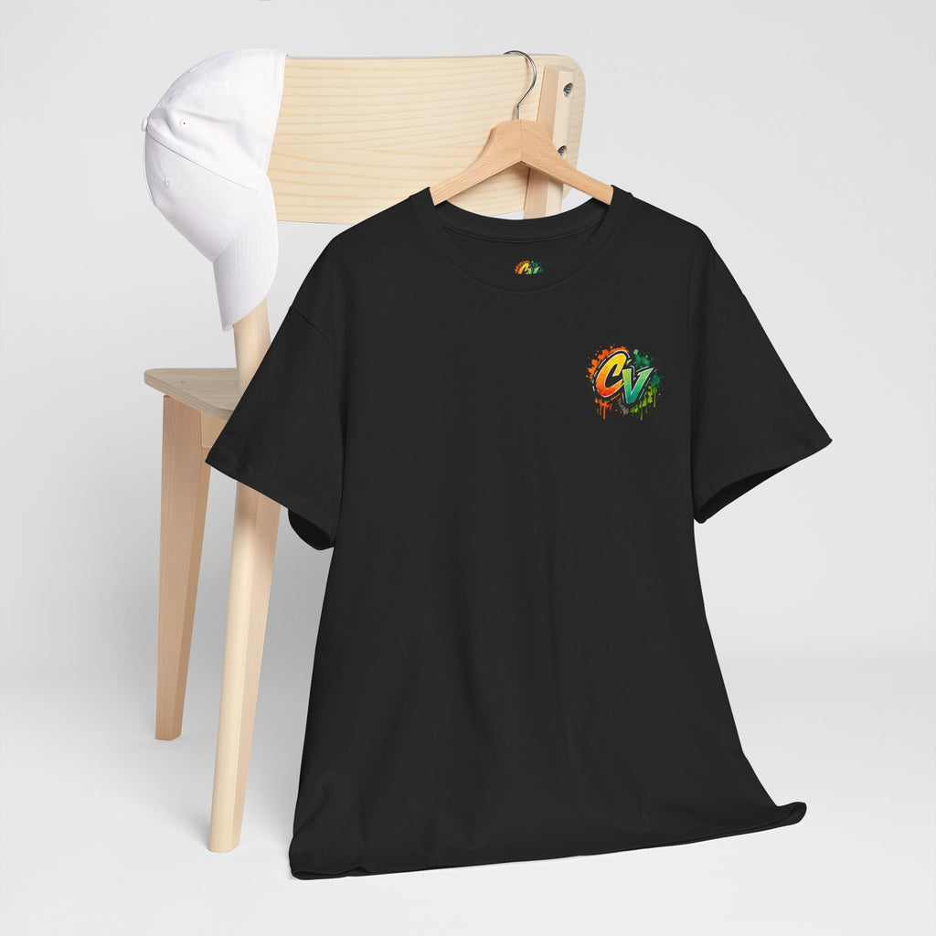 Graphic Tee — 'CigarVerse' Colorful Graffiti Logo T-Shirt
