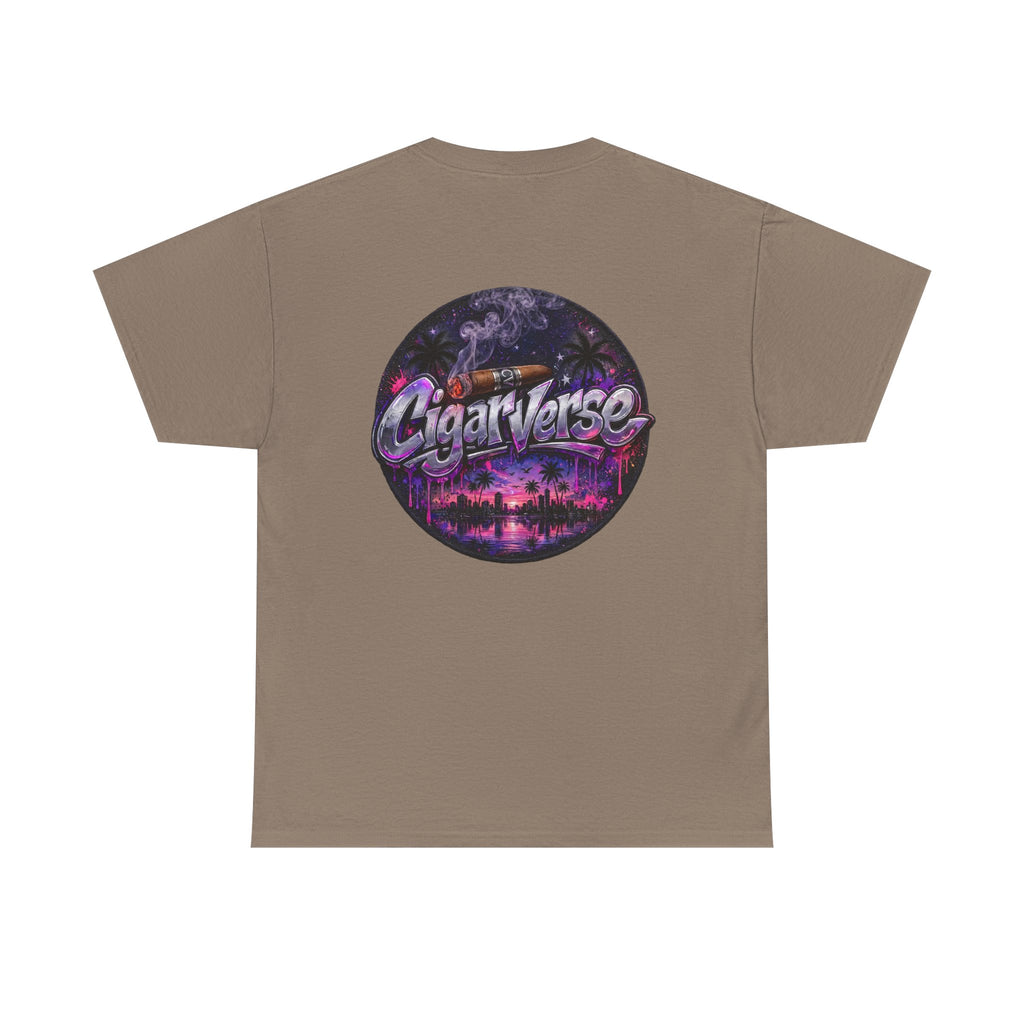 CigarVerse Retro Palm Sunset Tee