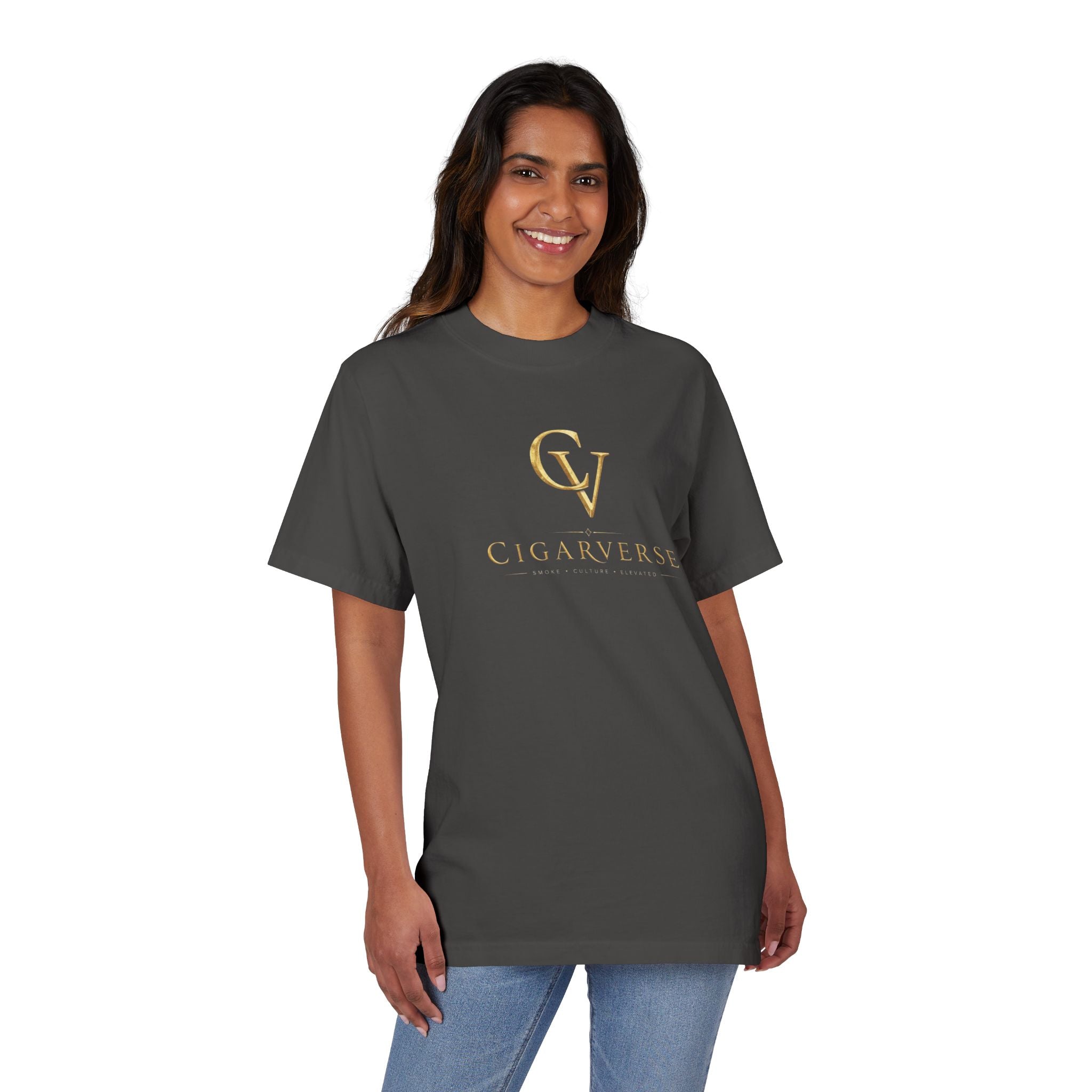 ULTRA PREMIUM HEAVYWEIGHT “Gold Logo” - Cigarverse T-Shirt