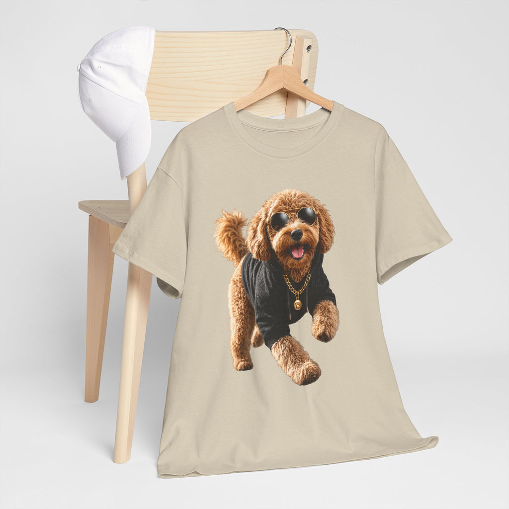 Cute Doodle Dog Photo T-Shirt — Playful Puppy Portrait Tee