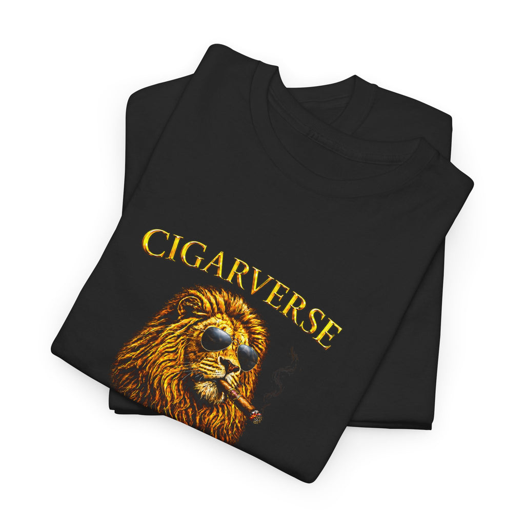 Cigarverse Unisex Lion T‑Shirt — Vintage Smoking Lion Graphic Tee