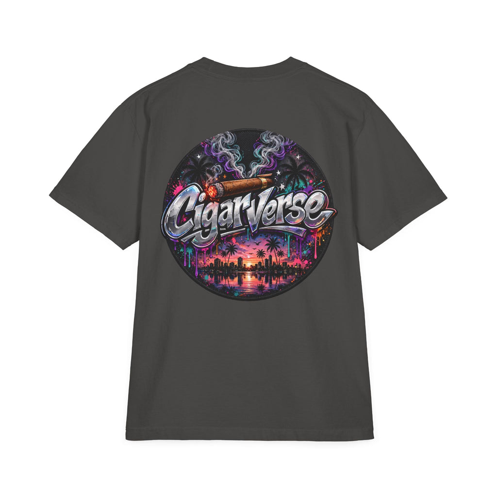 Oversized Premium CigarVerse Graphic T-Shirt — Sunset Cigar Lounge Tee