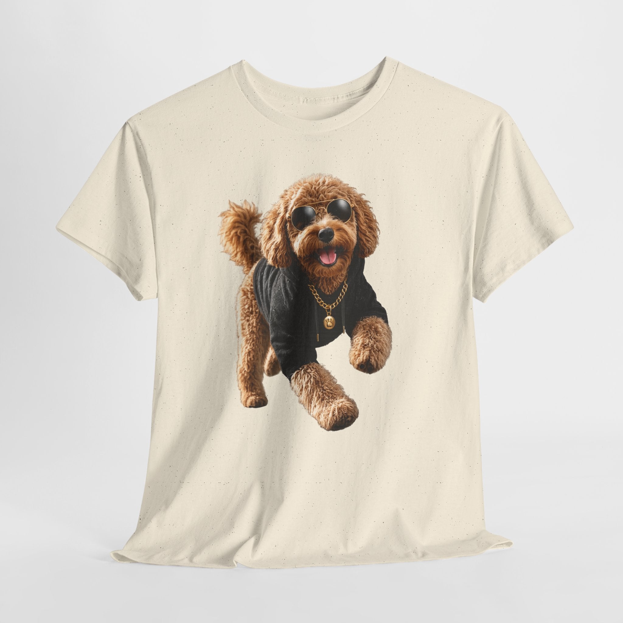 Cute Doodle Dog Photo T-Shirt — Playful Puppy Portrait Tee