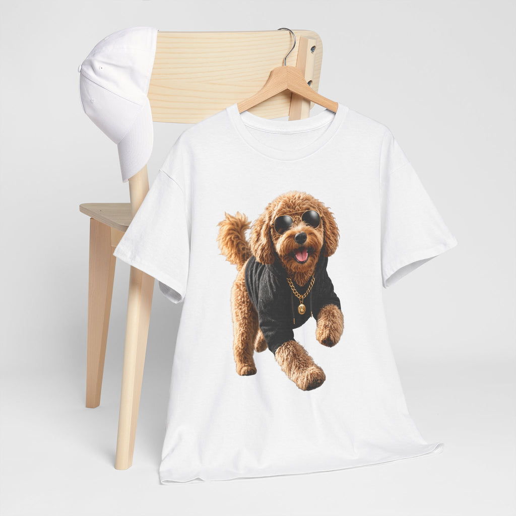 Cute Doodle Dog Photo T-Shirt — Playful Puppy Portrait Tee