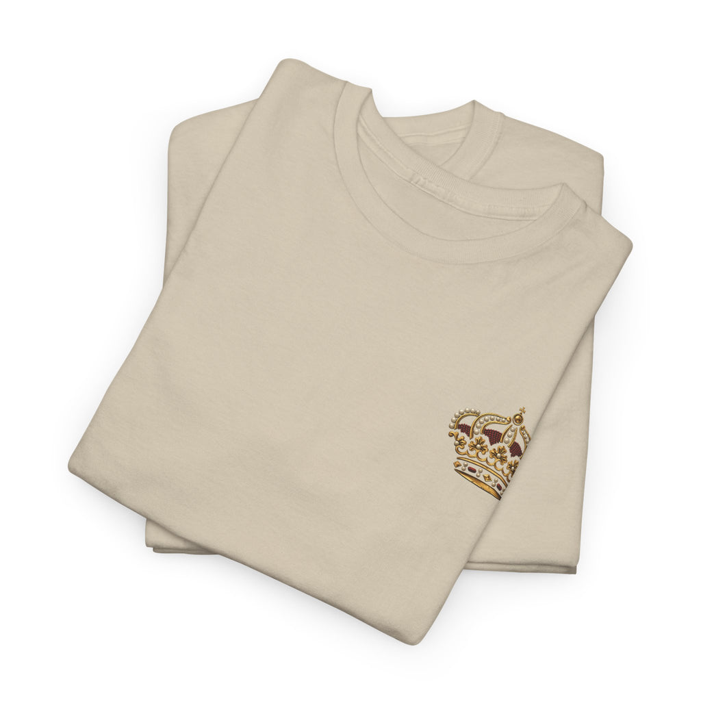 CigarVerse Crown T‑Shirt — Gold Crown Logo Tee for Cigar Lovers