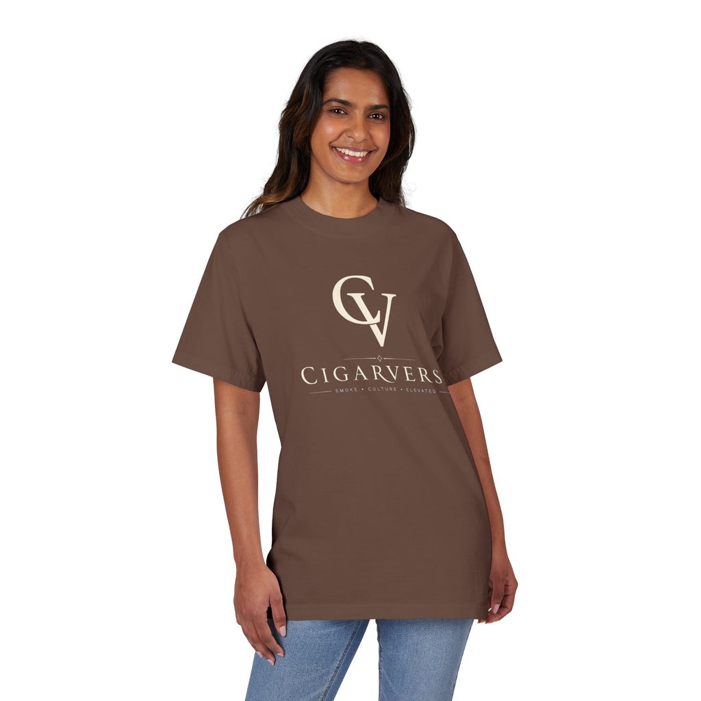 Premium Heavyweight “Cream Logo” Cigarverse T-Shirt