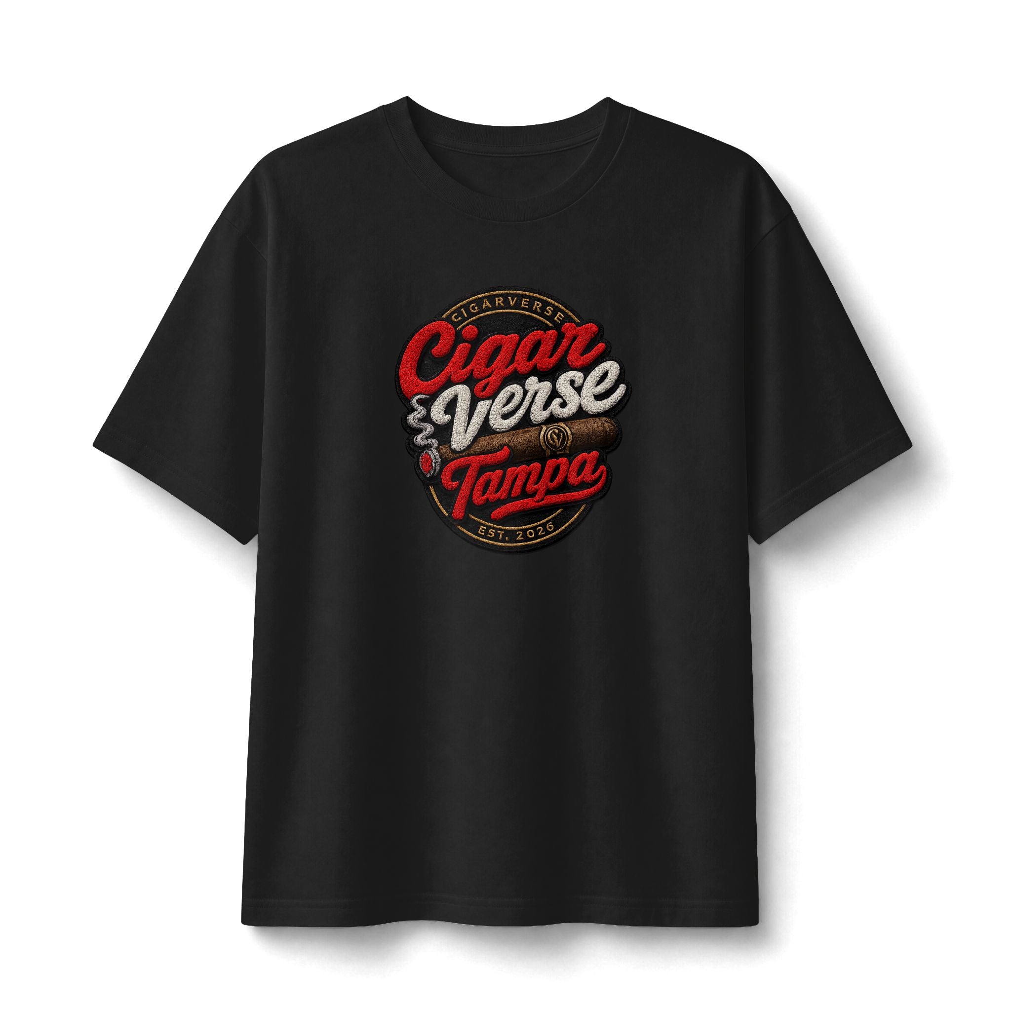 “PREMIUM” CigarVerse Tampa Graphic Tee – Retro Cigar Lounge Shirt