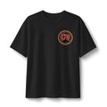 CV Crest Heavyweight Tee — Vintage Embroidered Logo T‑Shirt