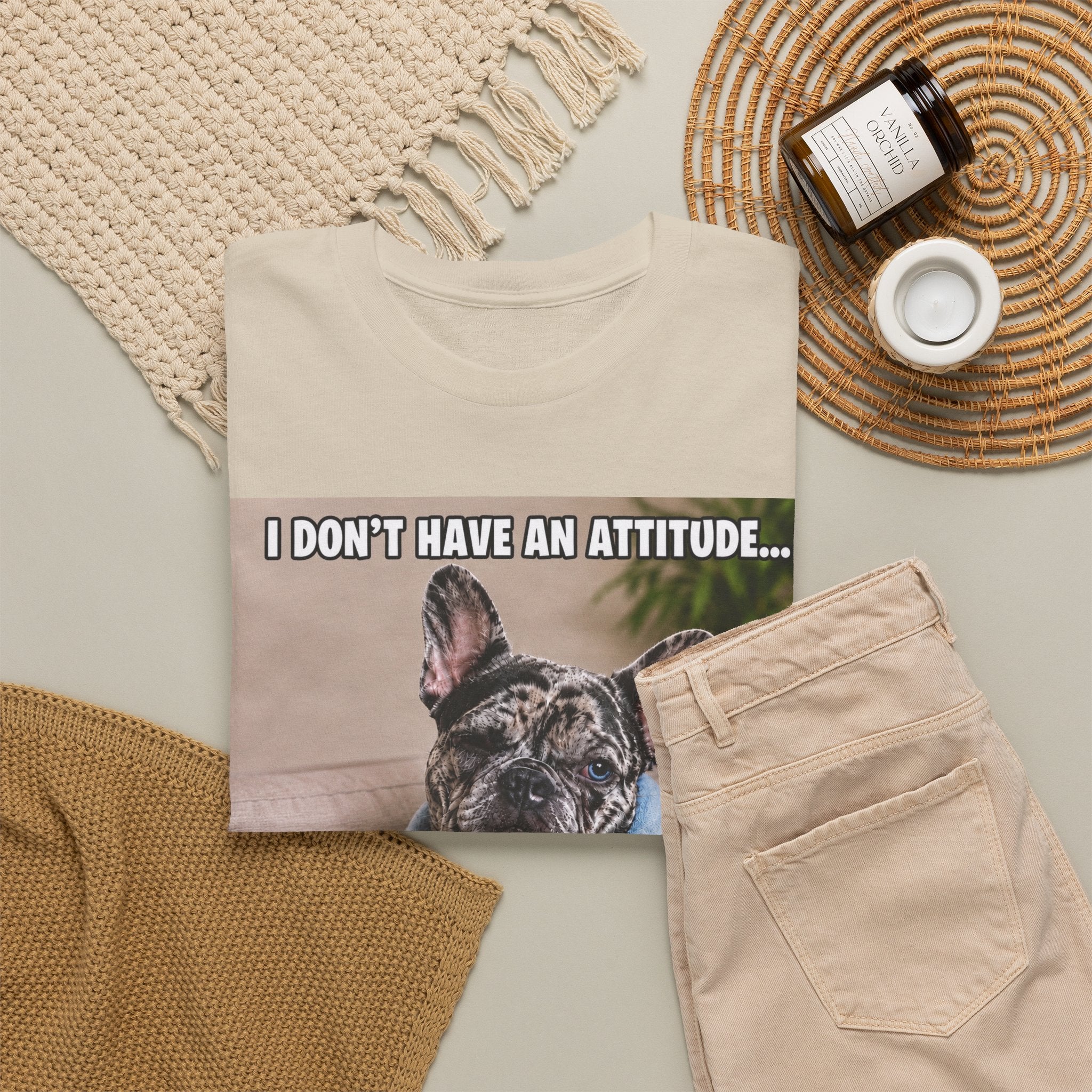 Frenchie Graphic Tee — Cute French Bulldog Design