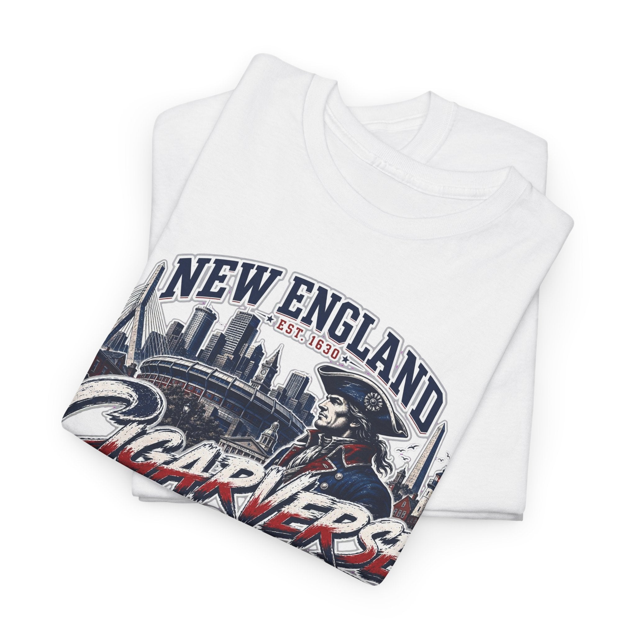 Unisex CIGARVERSE New England T-Shirt — 'NEW ENGLAND CIGARVERSE ' Skyline Graphic Tee