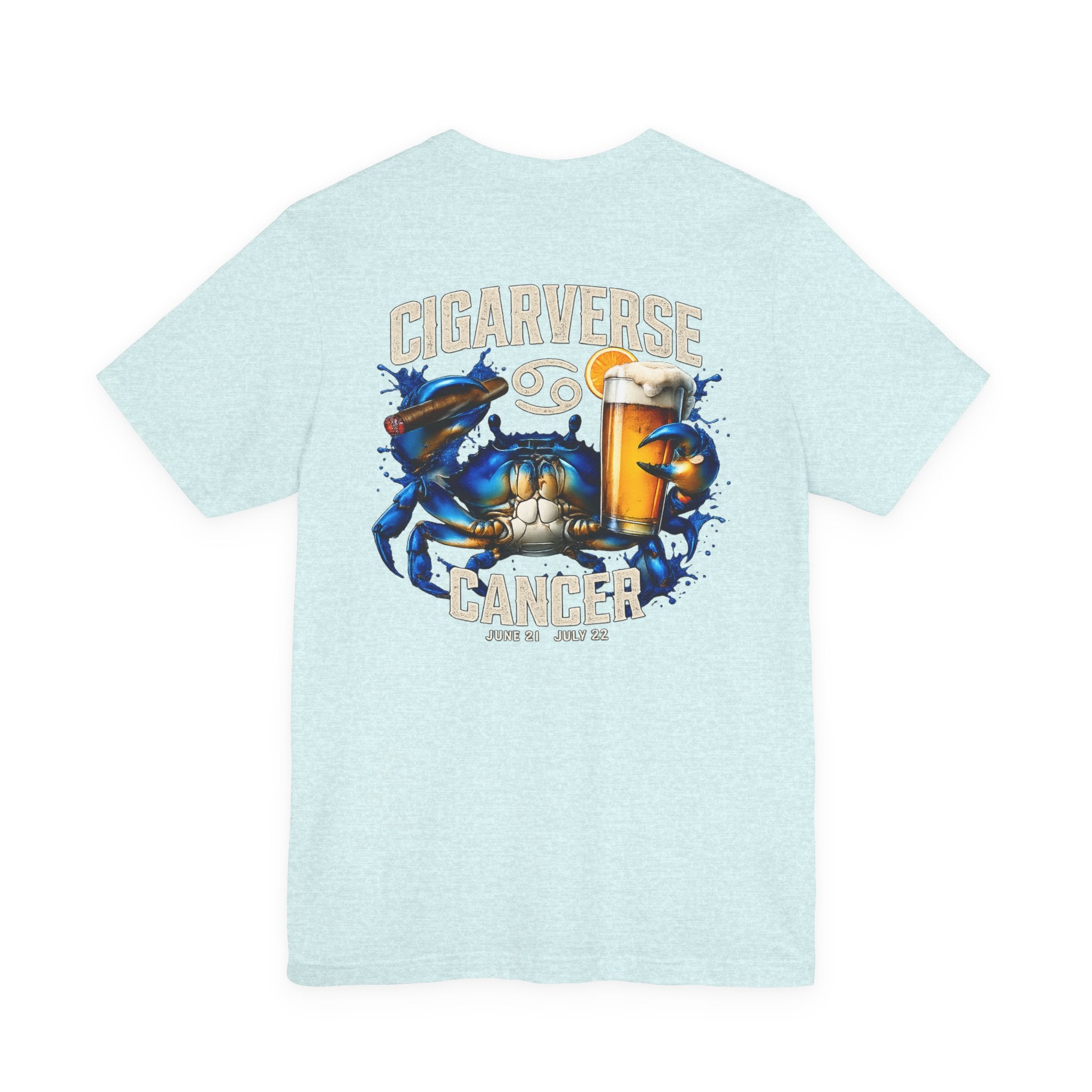 Cancer Zodiac Crab T-Shirt — "Cigarverse" Graphic Tee