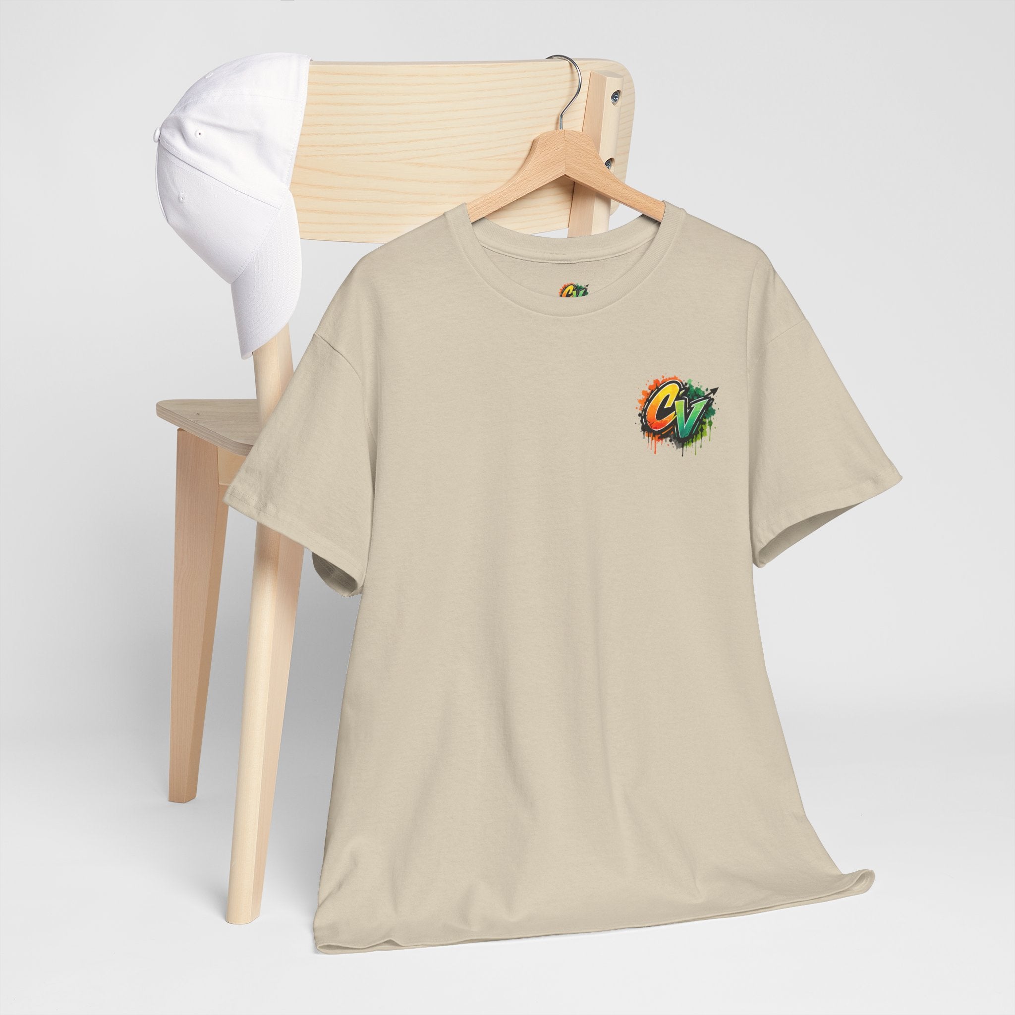 Graphic Tee — 'CigarVerse' Colorful Graffiti Logo T-Shirt