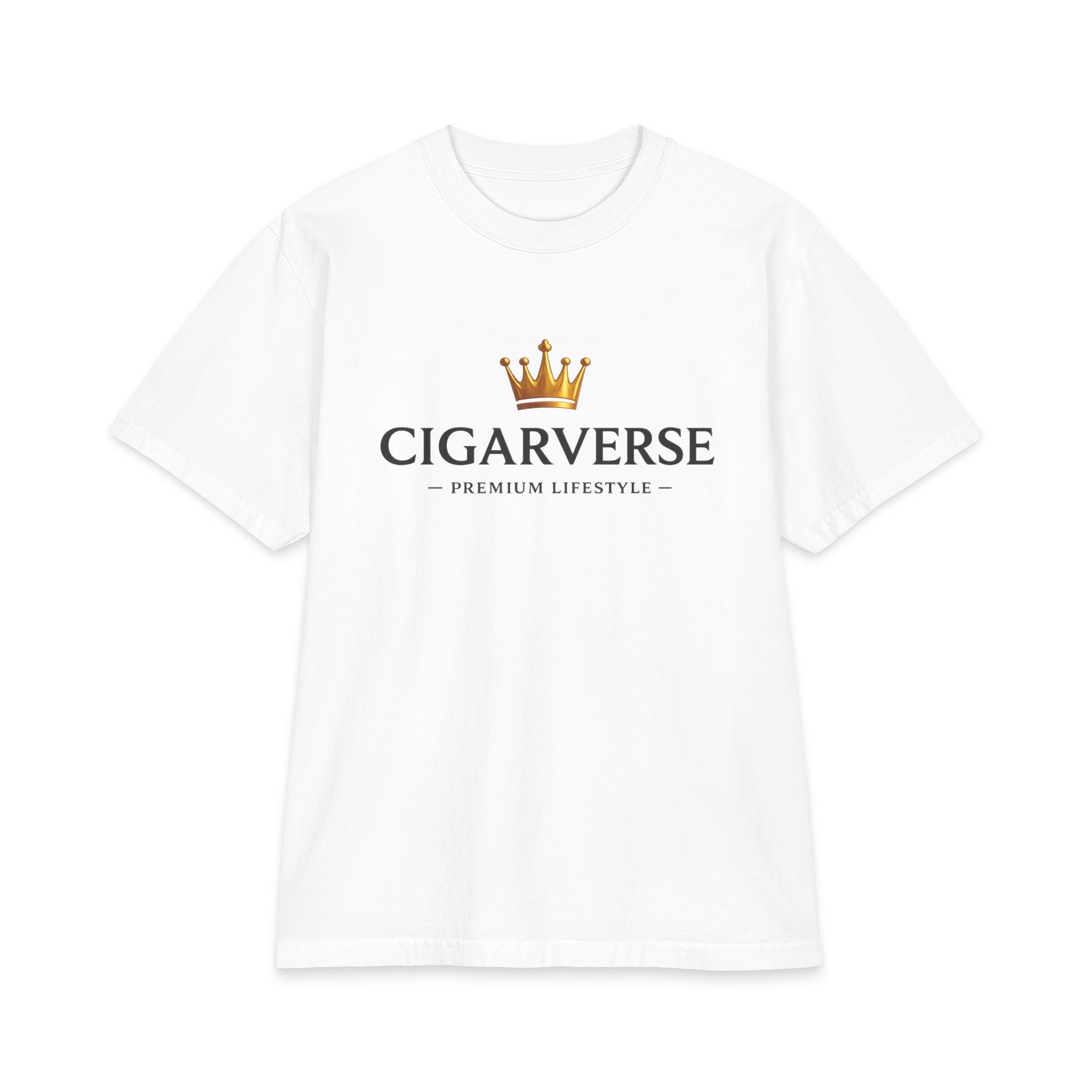Cigarverse Premium Lifestyle Tee — Crown Logo Short Sleeve