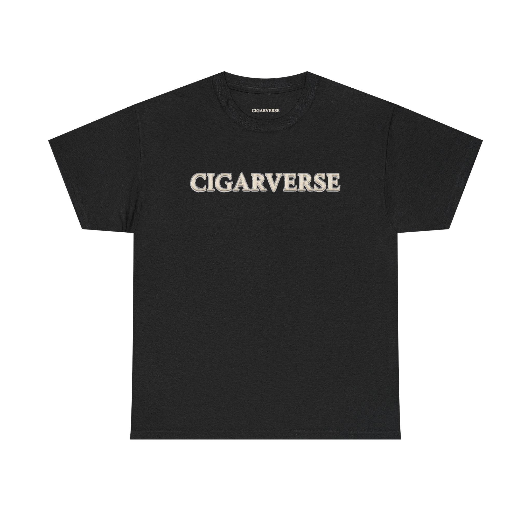 Cigarverse Graphic Tee — Retro Serif Logo T-Shirt