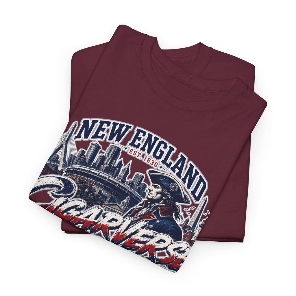 Unisex CIGARVERSE New England T-Shirt — 'NEW ENGLAND CIGARVERSE ' Skyline Graphic Tee