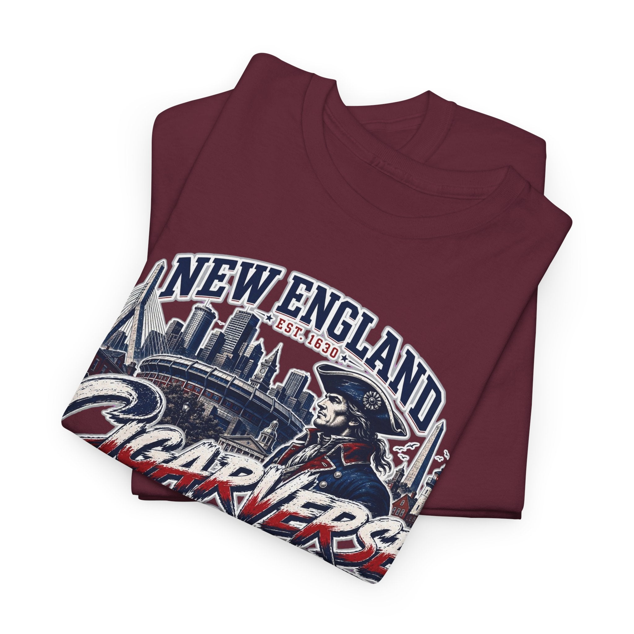 Unisex CIGARVERSE New England T-Shirt — 'NEW ENGLAND CIGARVERSE ' Skyline Graphic Tee