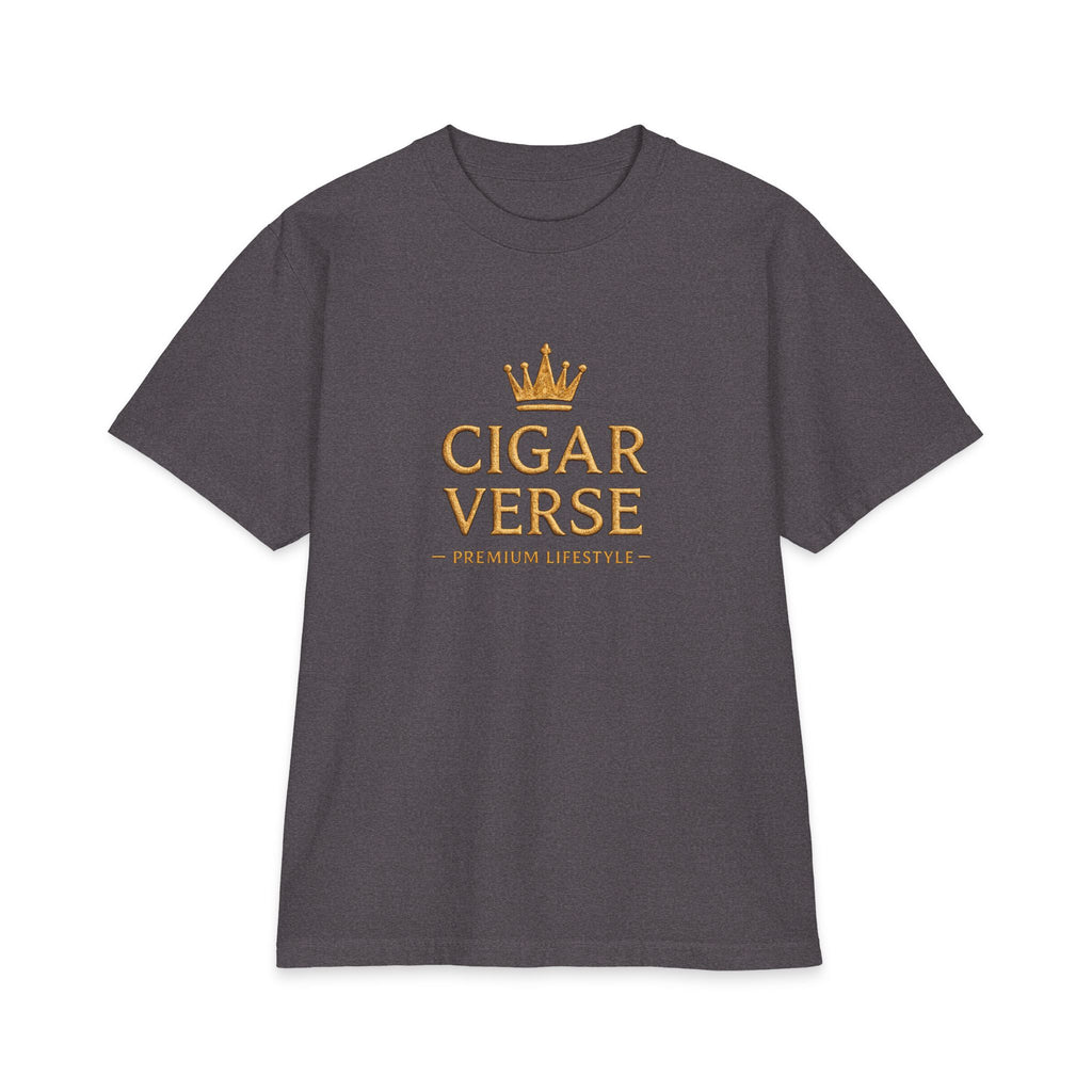 Premium Max Heavyweight Cigar Verse T‑Shirt — Premium Lifestyle Tee with Crown Logo