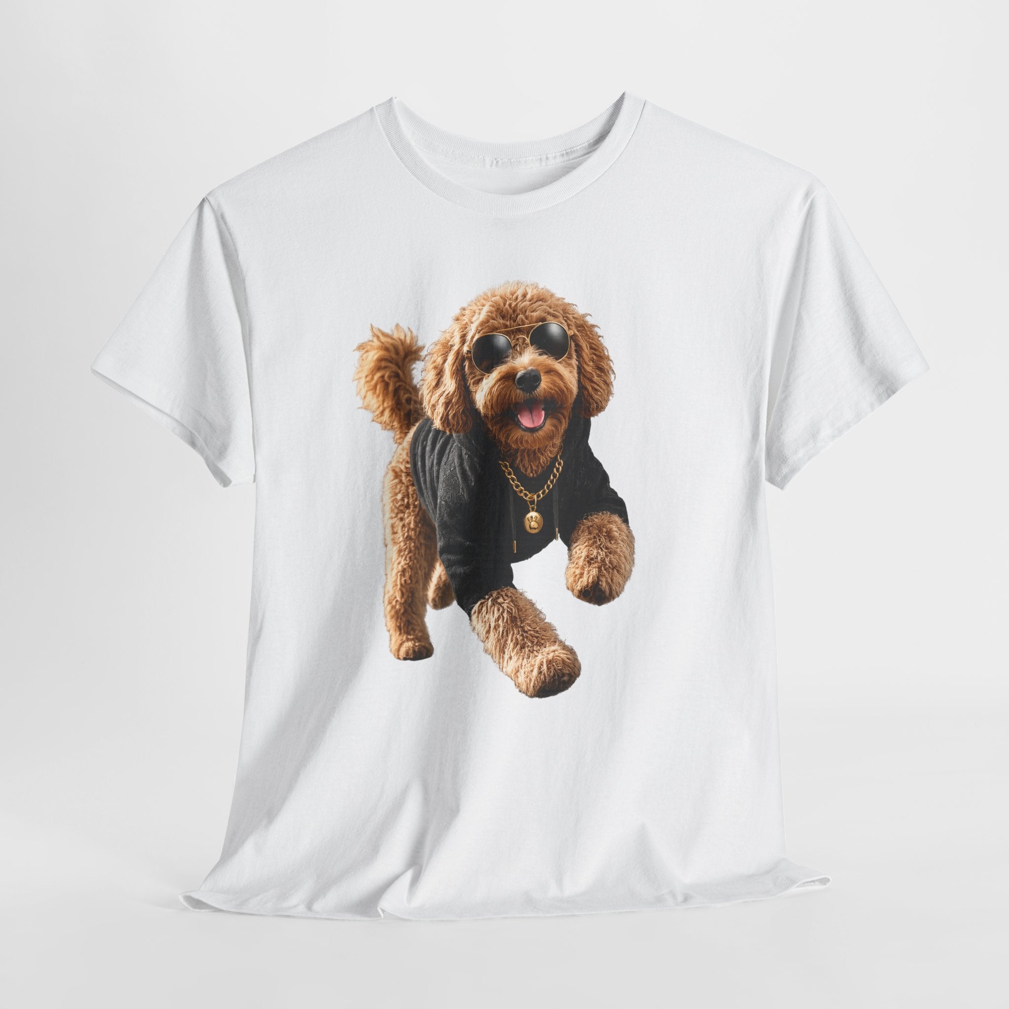 Cute Doodle Dog Photo T-Shirt — Playful Puppy Portrait Tee