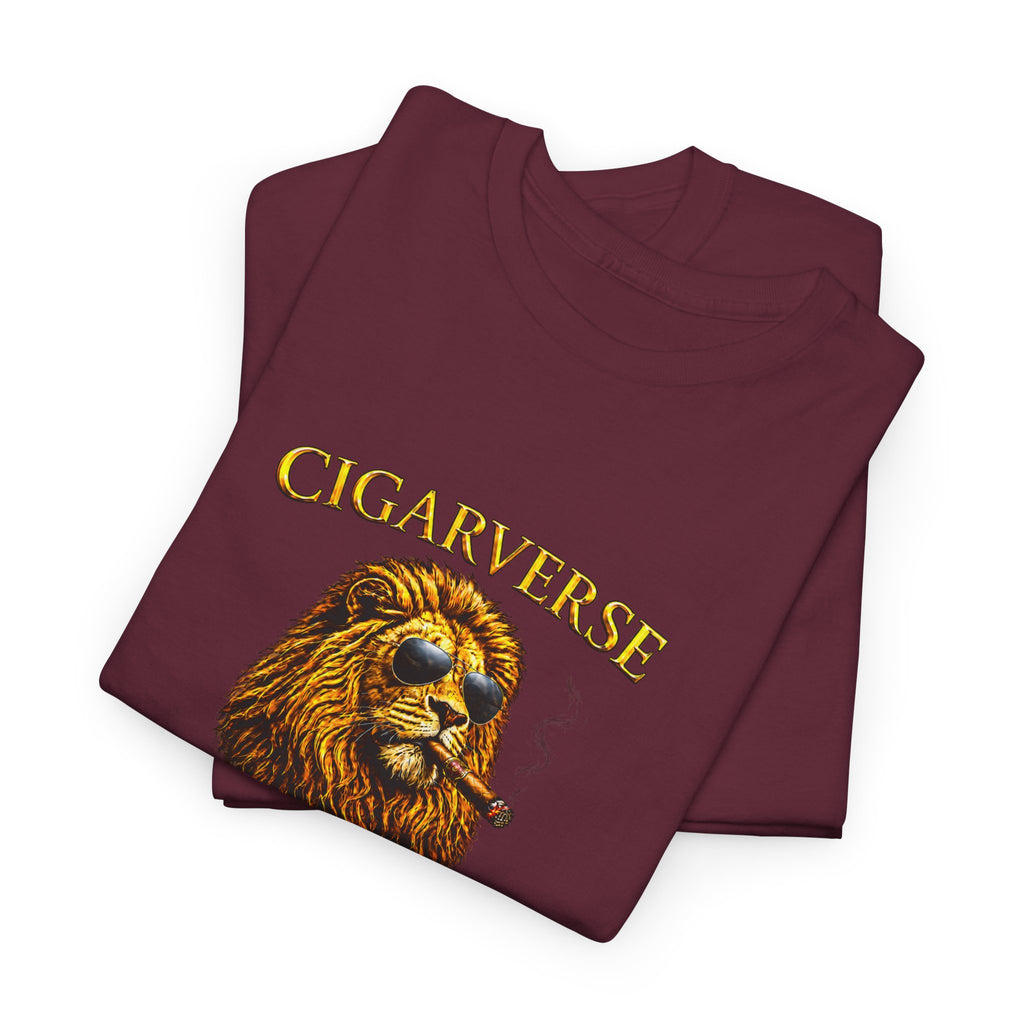 Cigarverse Unisex Lion T‑Shirt — Vintage Smoking Lion Graphic Tee