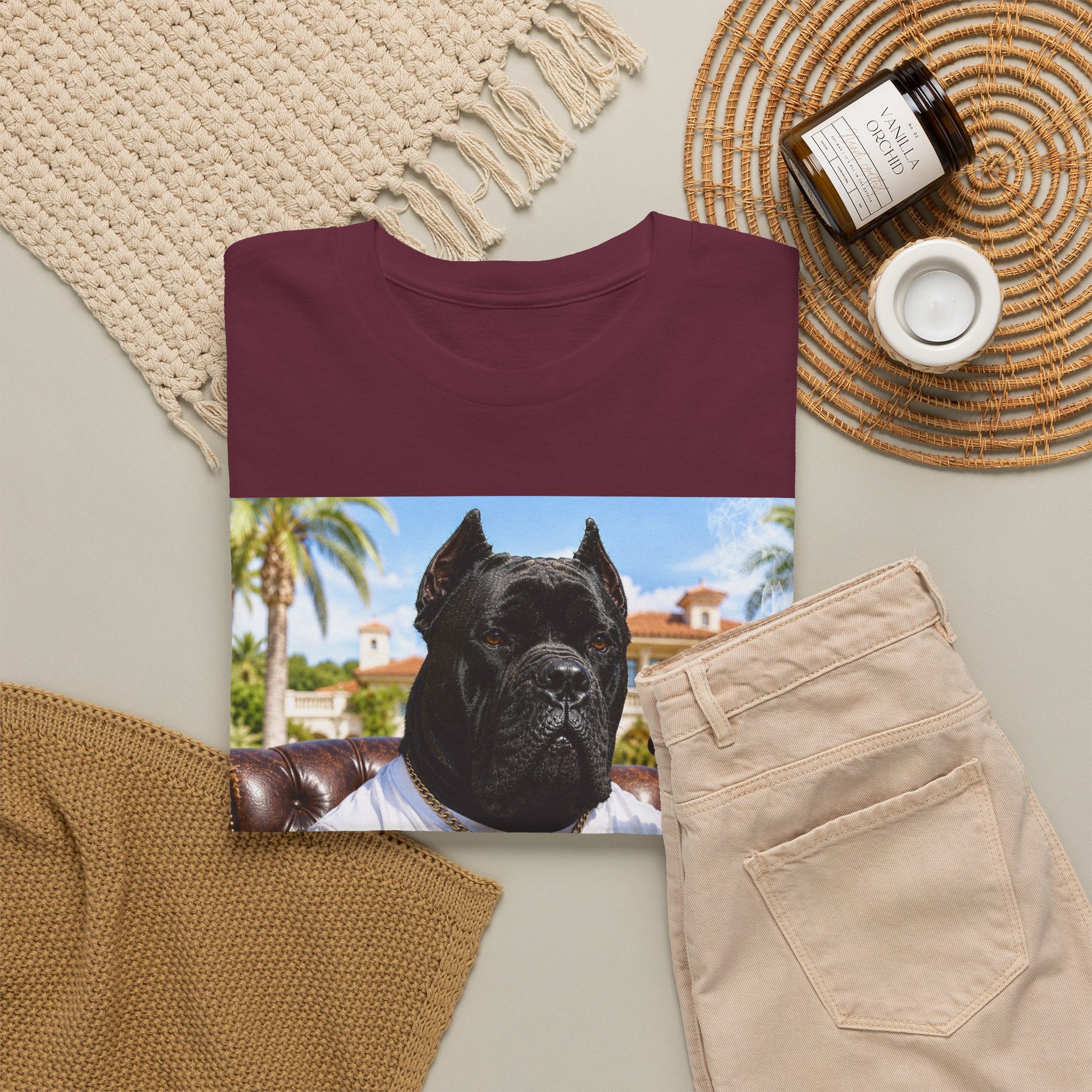 Cigarverse Graphic Tee — Vintage Smoker Dog Artwork