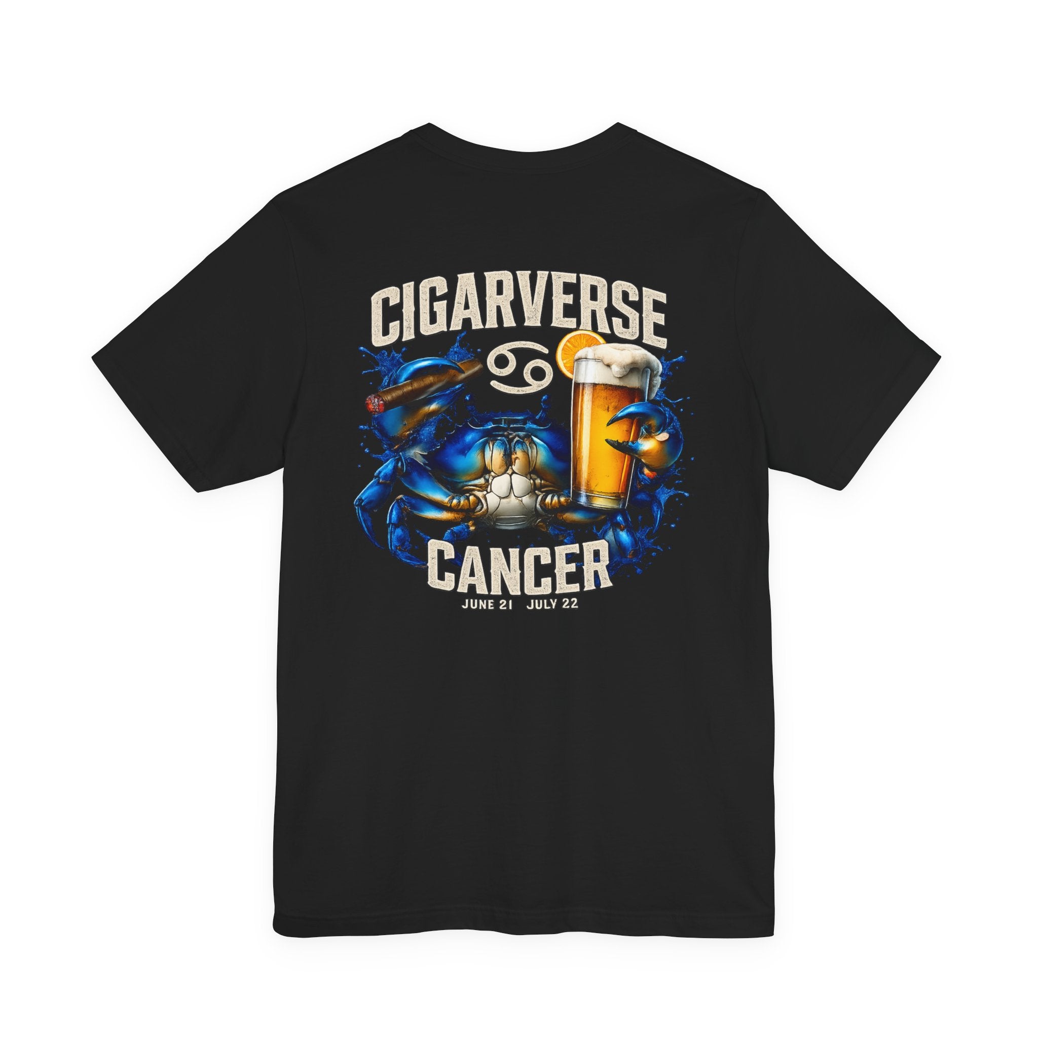 Cancer Zodiac Crab T-Shirt — "Cigarverse" Graphic Tee