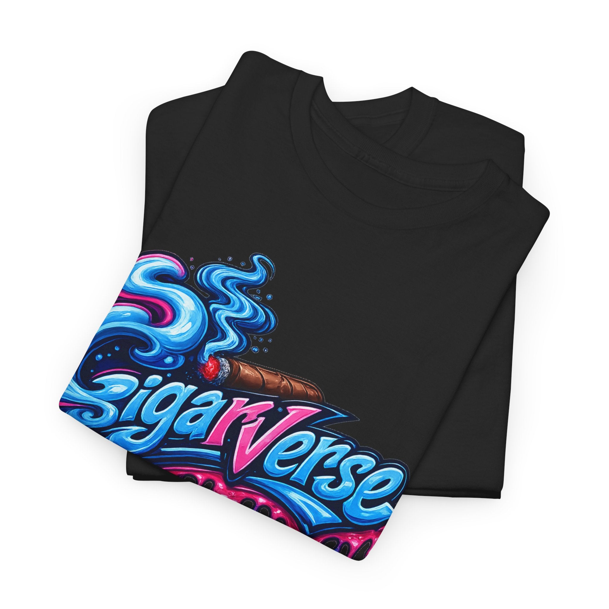 Unisex Graphic Tee — Colorful "CigarVerse" Drip Logo T-Shirt