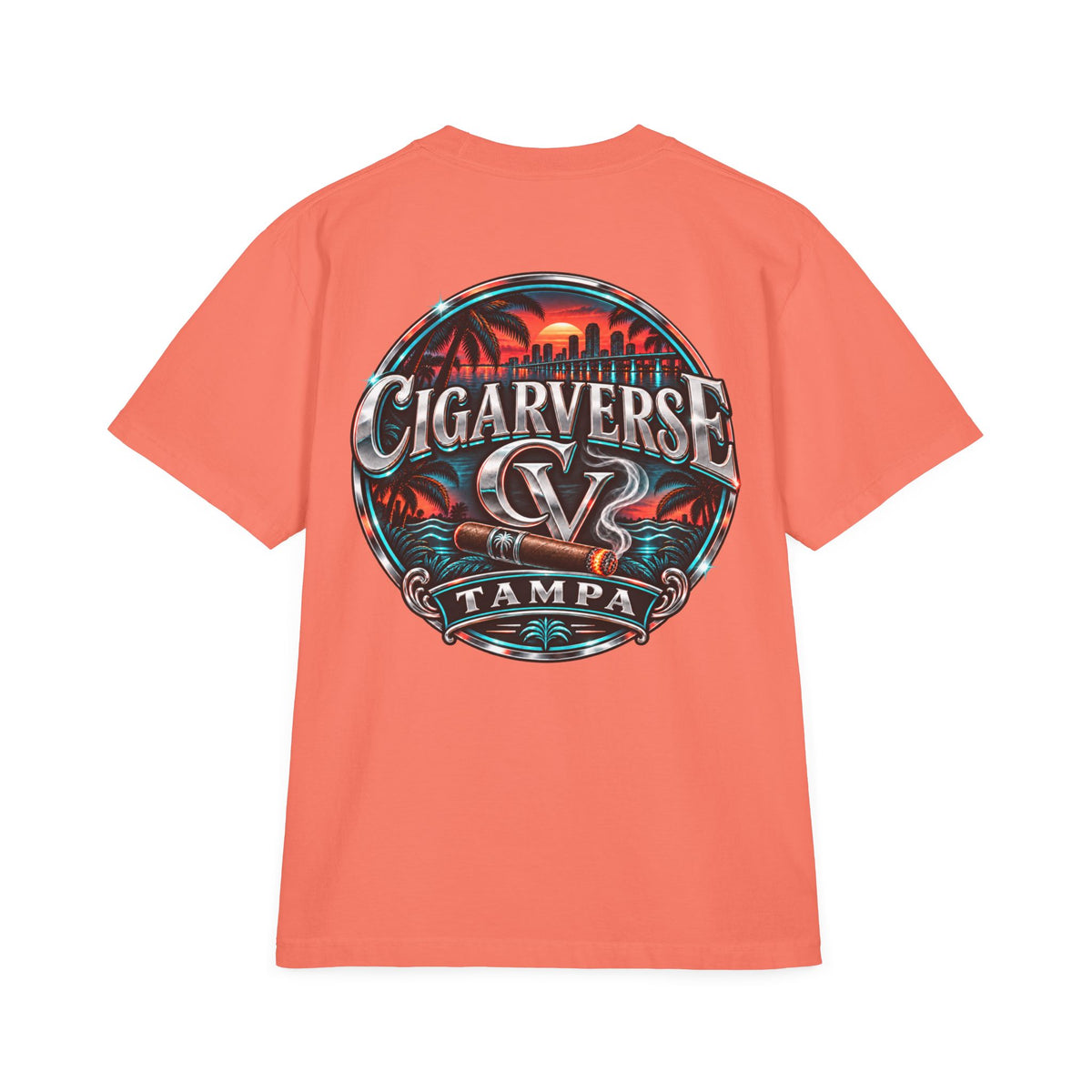 CIGARVERSE Unisex Garment-Dyed Drop-Shoulder T-Shirt