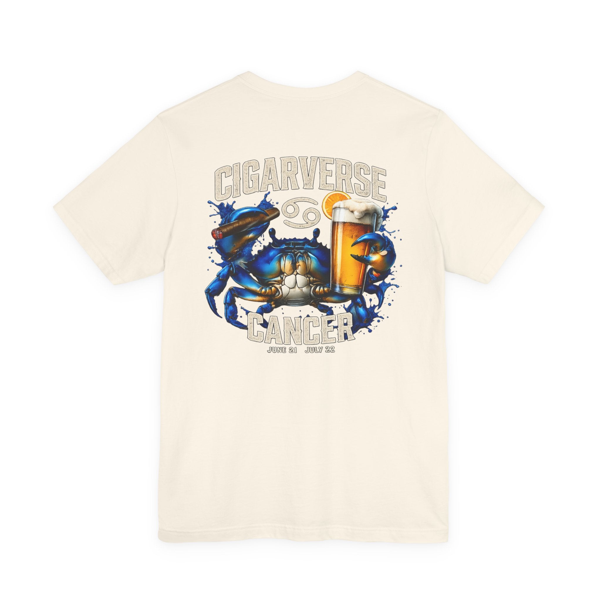 Cancer Zodiac Crab T-Shirt — "Cigarverse" Graphic Tee