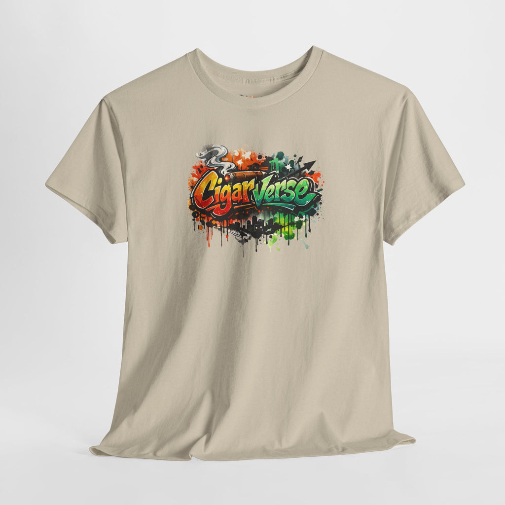 CigarVerse Graffiti Tee - Colorful Art Logo T-Shirt
