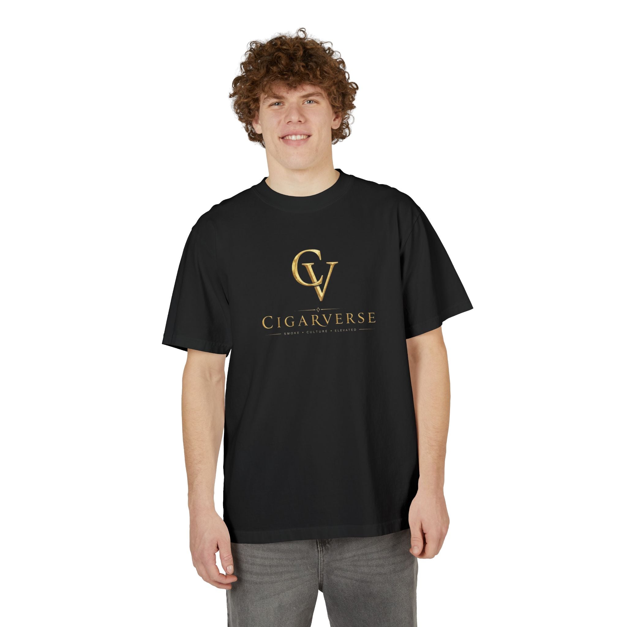 ULTRA PREMIUM HEAVYWEIGHT “Gold Logo” - Cigarverse T-Shirt