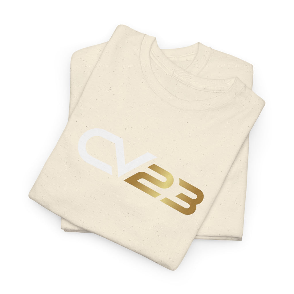 CV23 Logo T-Shirt — Minimalist Black Graphic Tee