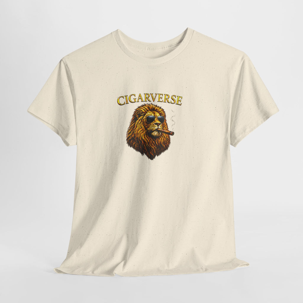 Cigarverse Unisex Lion T‑Shirt — Vintage Smoking Lion Graphic Tee