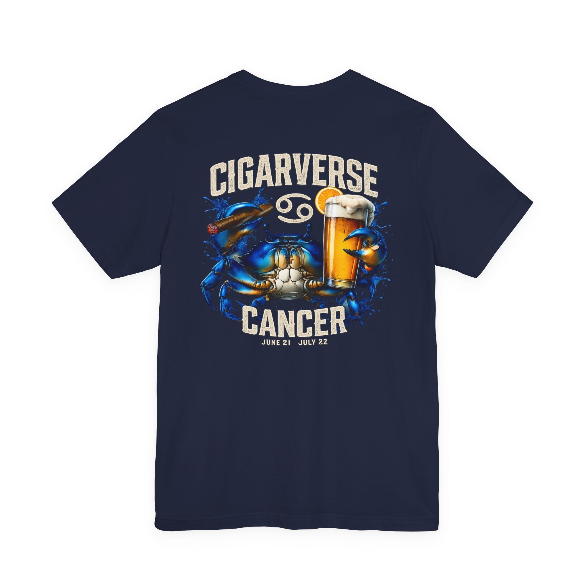 Cancer Zodiac Crab T-Shirt — "Cigarverse" Graphic Tee