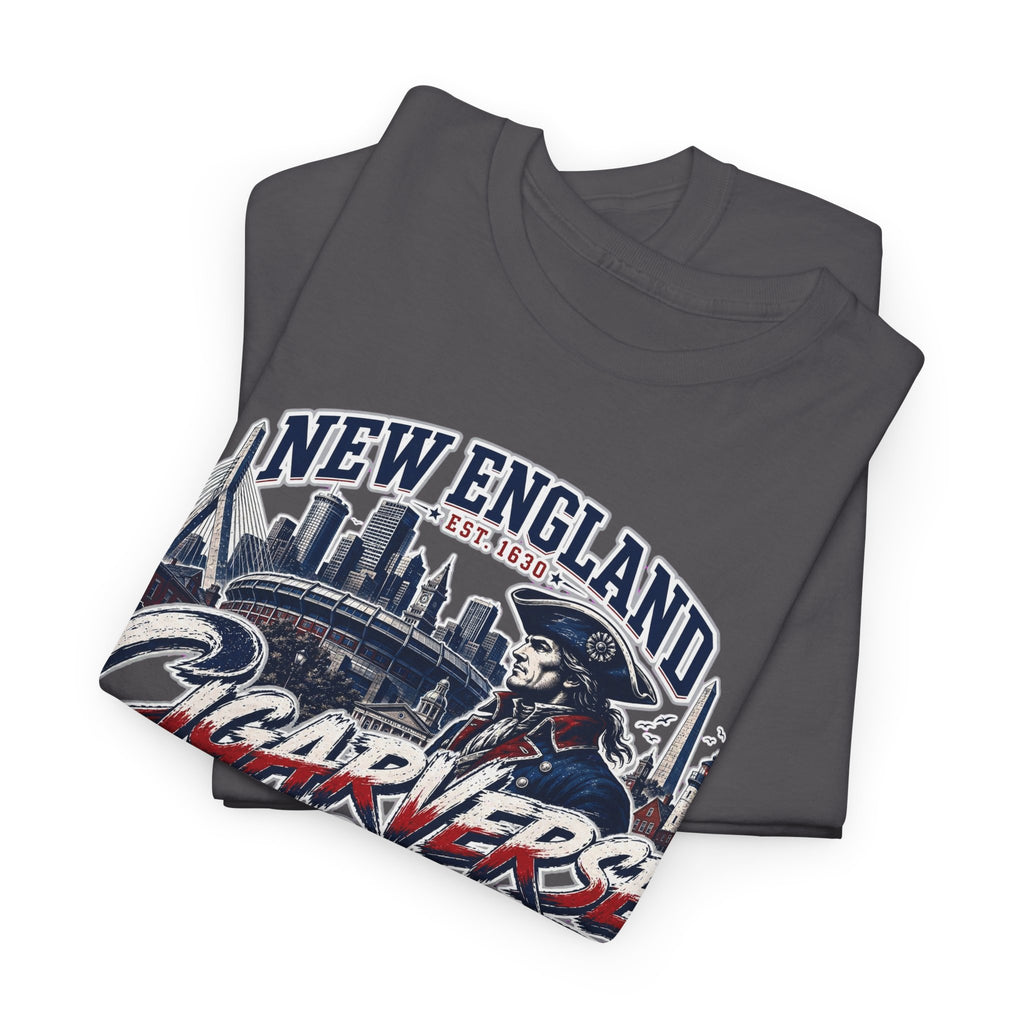 Unisex CIGARVERSE New England T-Shirt — 'NEW ENGLAND CIGARVERSE ' Skyline Graphic Tee