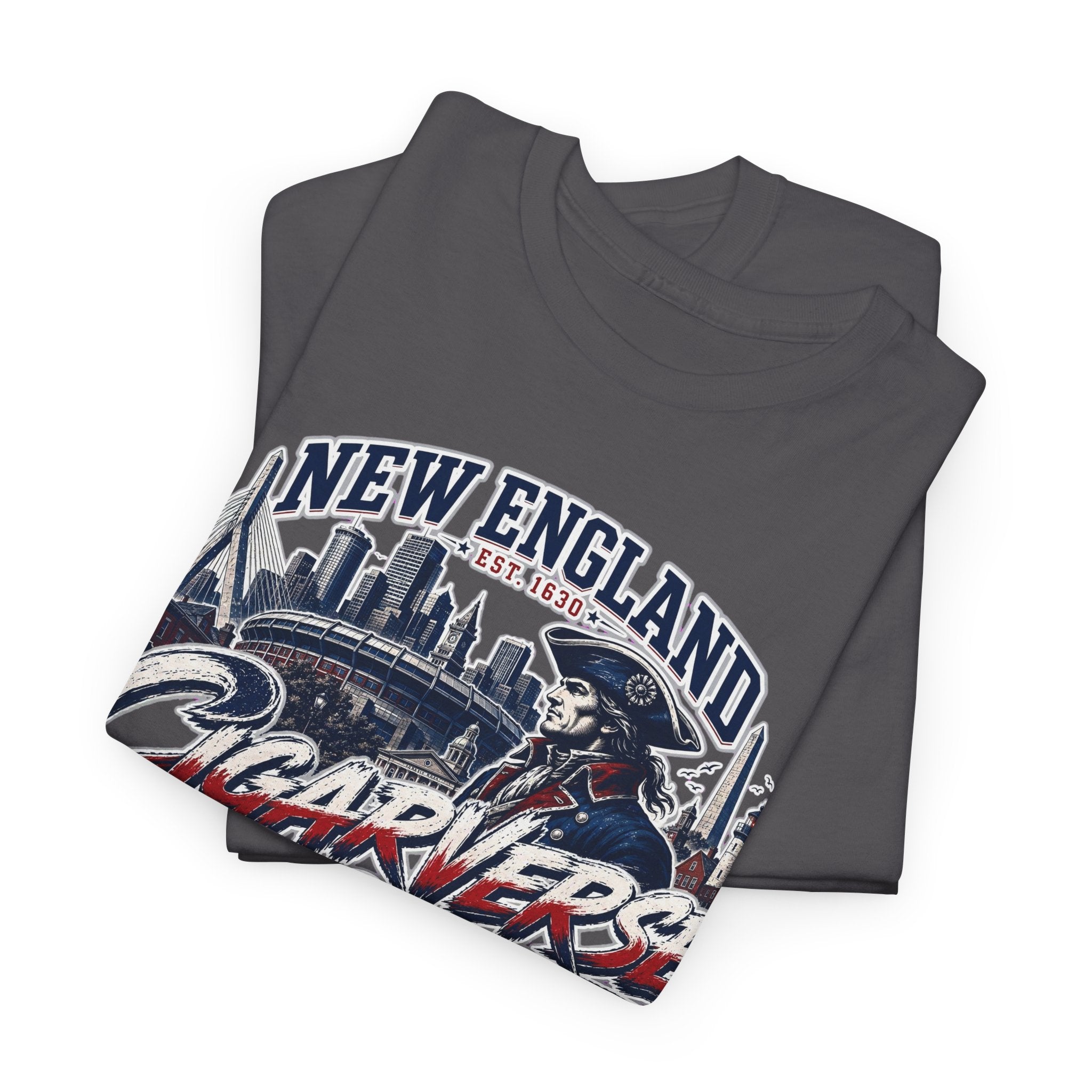 Unisex CIGARVERSE New England T-Shirt — 'NEW ENGLAND CIGARVERSE ' Skyline Graphic Tee