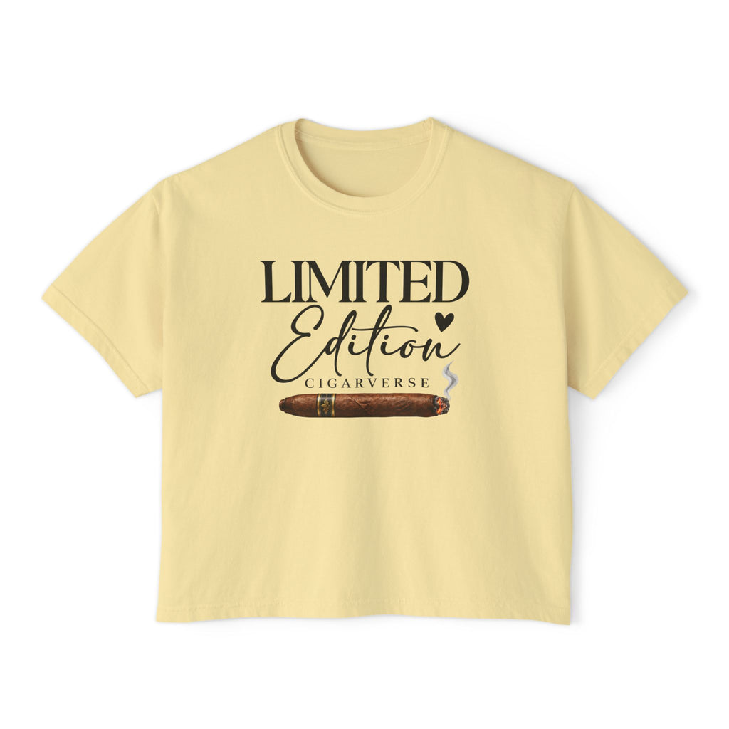 Limited Edition Women's Boxy Tee — 'Limited Edition Cigarverse' Graphic