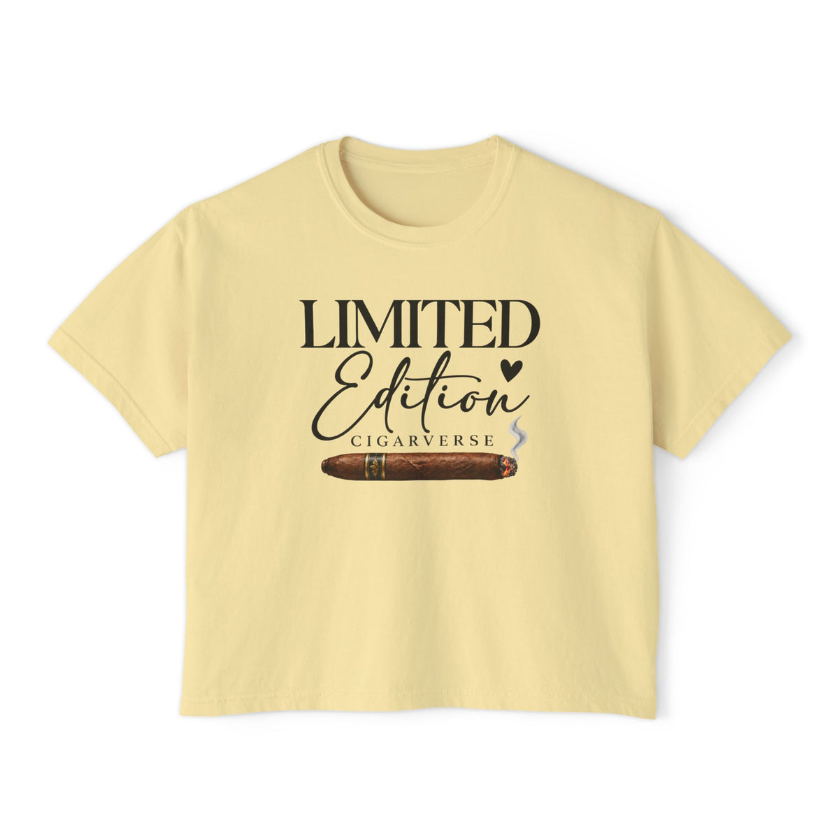 Limited Edition Women's Boxy Tee — 'Limited Edition Cigarverse' Graphic