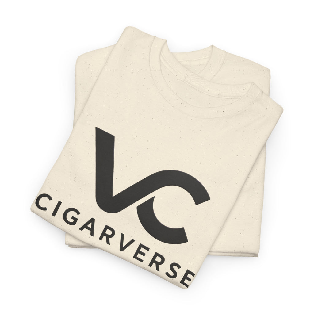 Unisex Black Logo CIGARVERSE T-Shirt — Subtle Black Graphic Tee