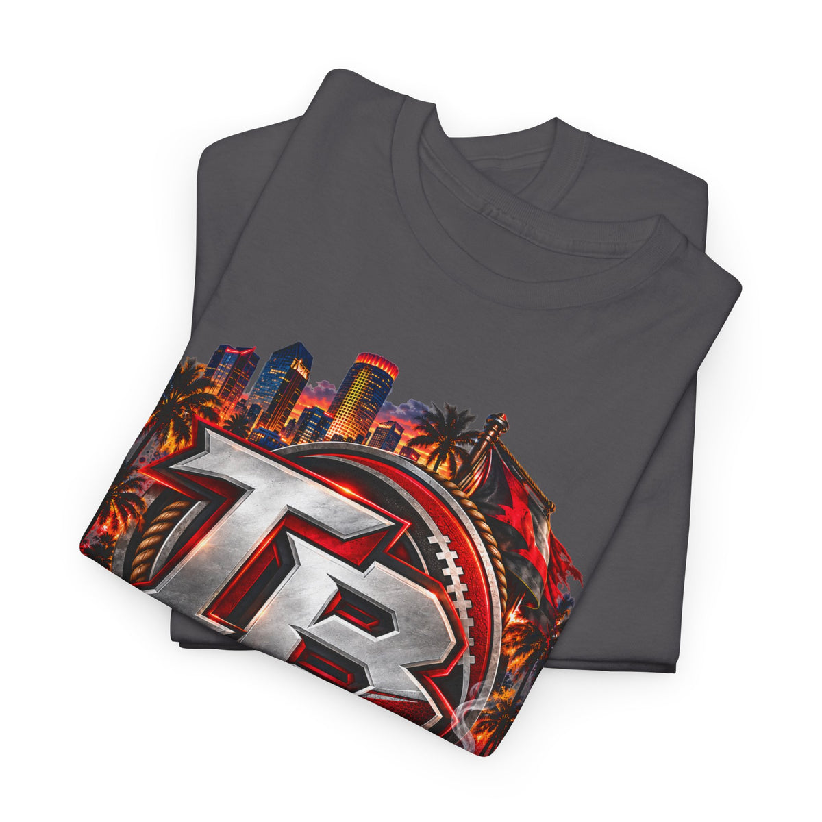 Buccaneers Retro Crest Tee — Tampa Bay Football Fan Shirt