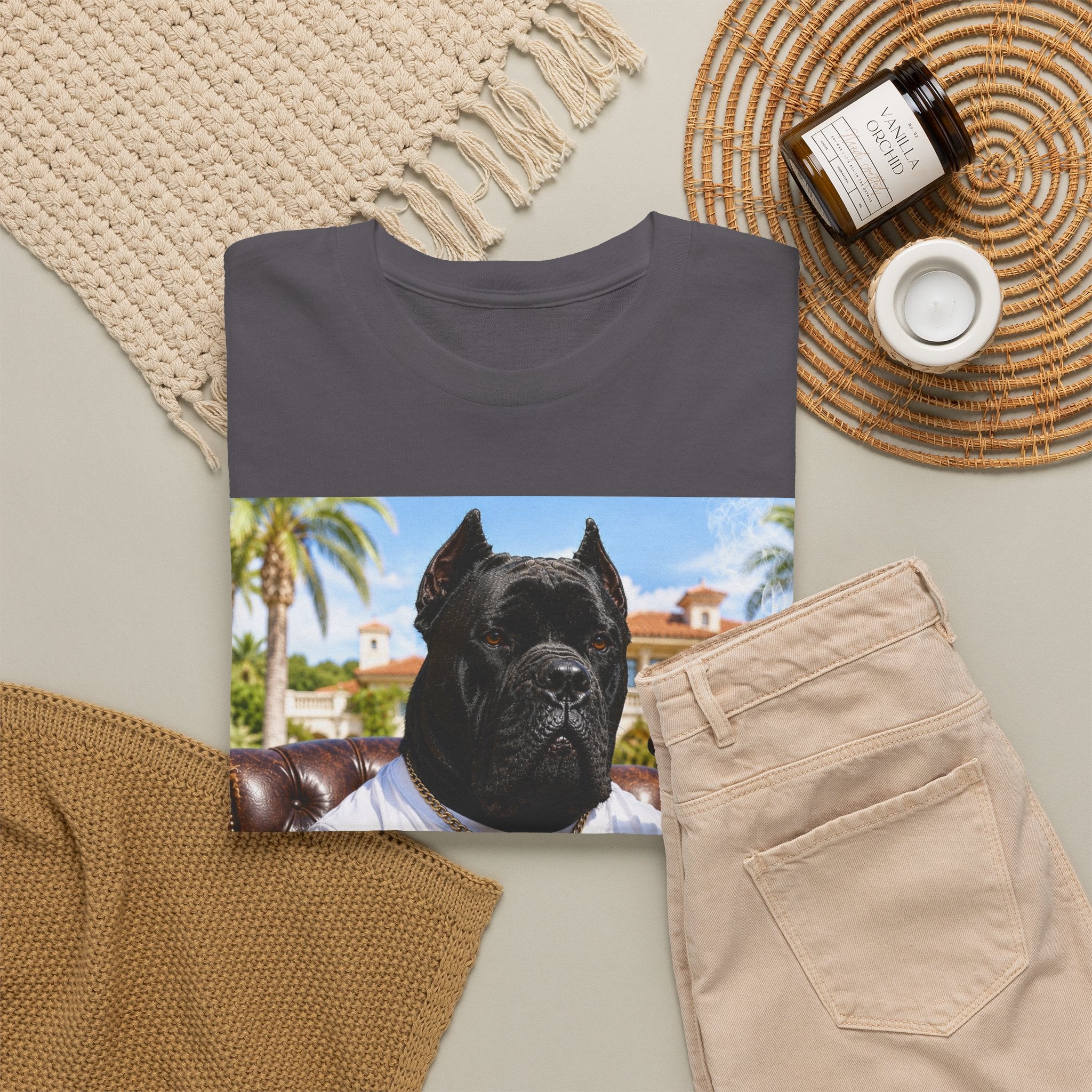 Cigarverse Graphic Tee — Vintage Smoker Dog Artwork