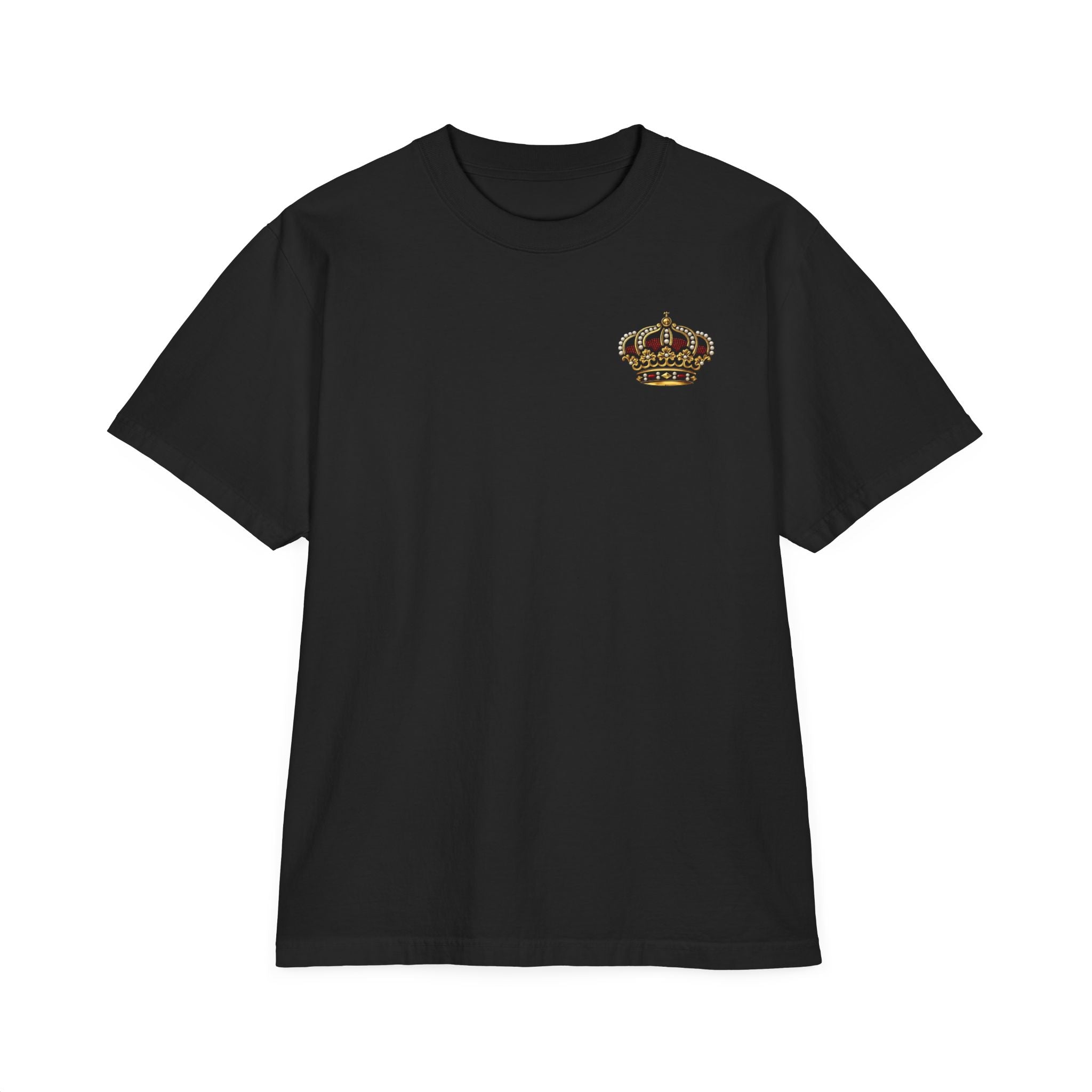 Oversized Premium Max Heavyweight CigarVerse Crown T-Shirt — Vintage Luxury Logo Tee for Cigar Enthusiasts