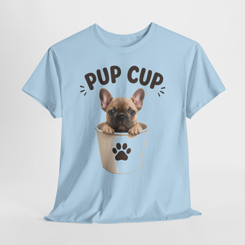 Pup Cup T‑Shirt — Cute French Bulldog Puppy Tee
