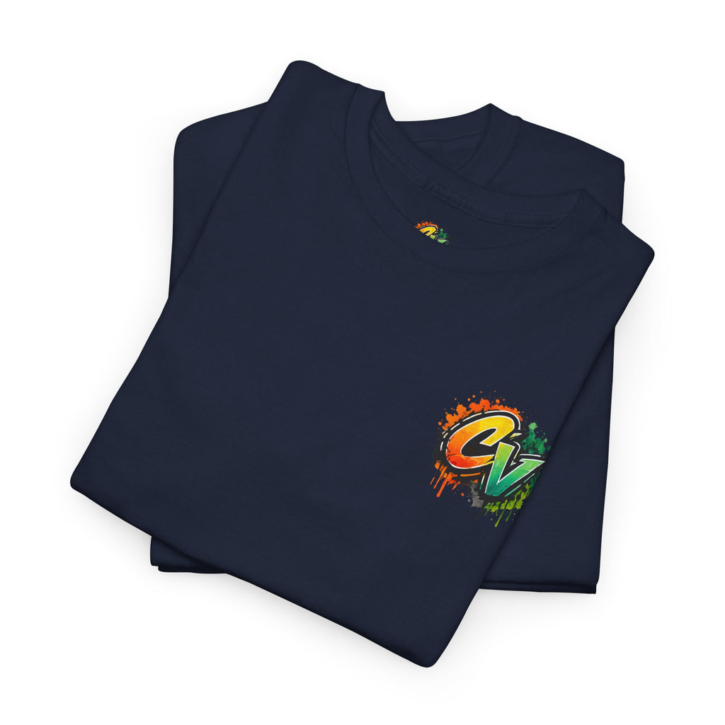 Graphic Tee — 'CigarVerse' Colorful Graffiti Logo T-Shirt