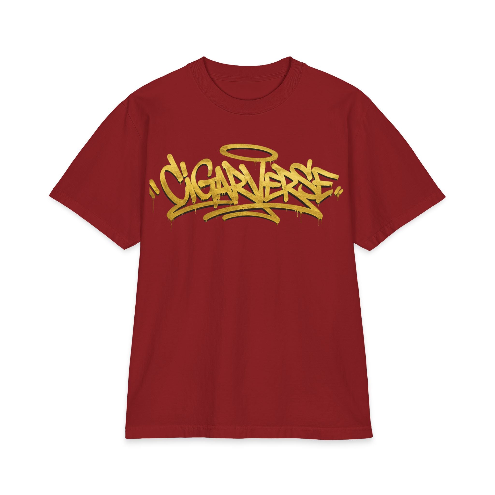 ULTRA PREMIUM HEAVYWEIGHT Graffiti Halo T-Shirt — 'CIGNVERSE' Street Art Graphic Tee