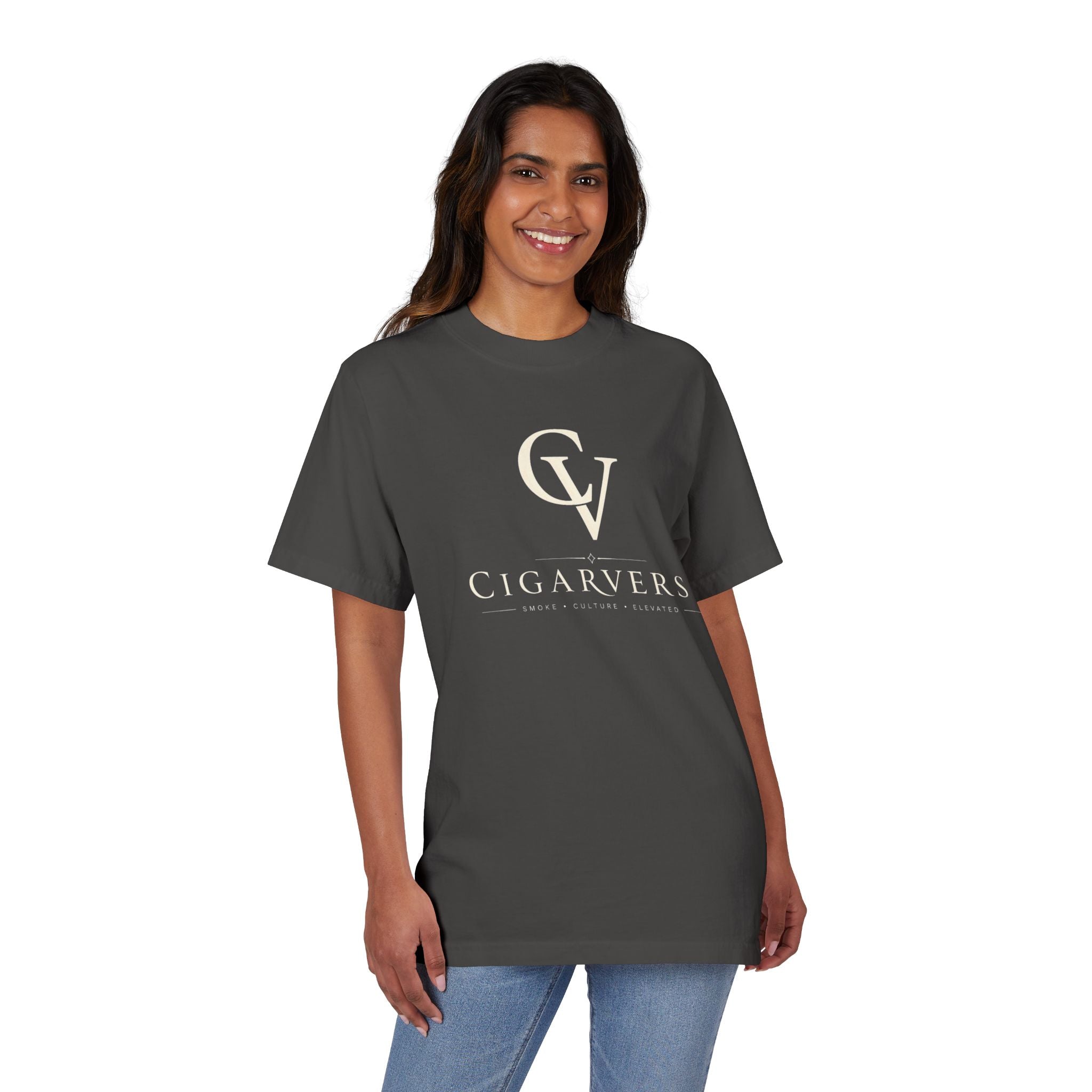Premium Heavyweight “Cream Logo” Cigarverse T-Shirt