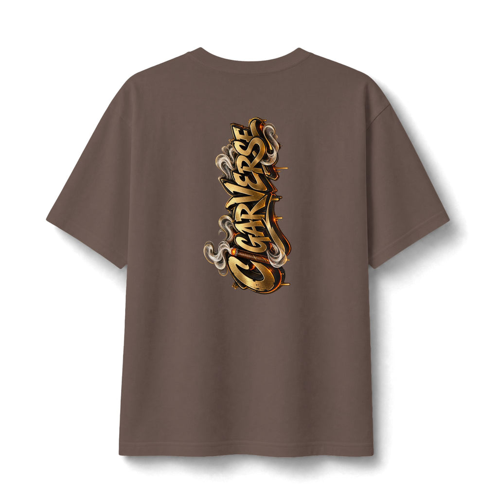 CIGARVERSE Graphic Tee — Vintage Smoke Crown Design