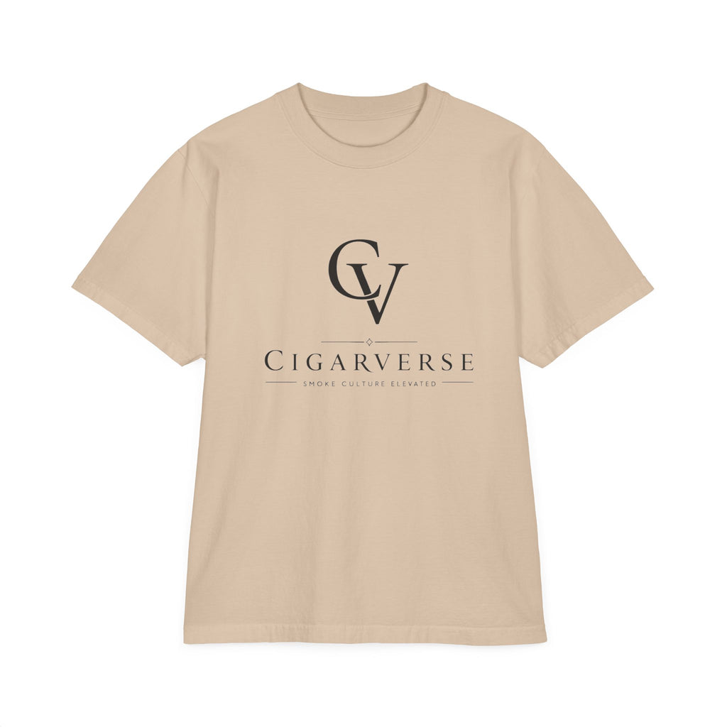 Premium Heavyweight CigarVerse Logo T-Shirt — Clean Minimalist Cigar Lifestyle Tee